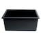 Alfi Brand Black Matte 24" x 18" Fireclay Undermount / Drop In Fireclay Kitchen Sink AB2418UD-BM - alternate 9
